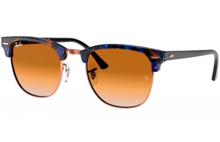 Gafas de Sol - Ray-Ban - RB3016 CLUBMASTER - 125651 SPOTTED BROWN BLUE // BROWN GRADIENT