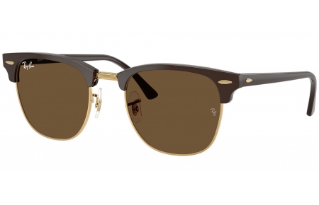 Gafas de Sol - Ray-Ban - RB3016 CLUBMASTER - 687853  BROWN GOLD // DARK BROWN