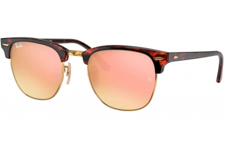 Gafas de Sol - Ray-Ban - RB3016 CLUBMASTER - 990/7O SHINY RED HAVANA // COPPER FLASH GRADIENT
