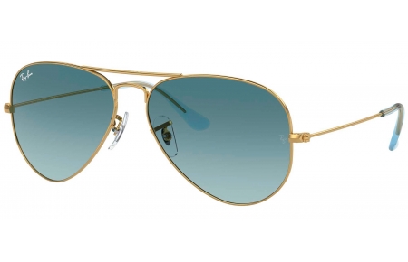 Gafas de Sol - Ray-Ban - RB3025 AVIATOR LARGE METAL - 001/3M GOLD // BLUE GRADIENT