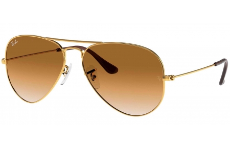 Gafas de Sol - Ray-Ban - RB3025 AVIATOR LARGE METAL - 001/51 GOLD // CRYSTAL BROWN GRADIENT