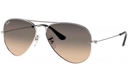 Gafas de Sol - Ray-Ban - RB3025 AVIATOR LARGE METAL - 003/32 SILVER // CRYSTAL GREY GRADIENT