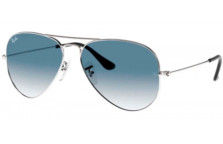 Gafas de Sol - Ray-Ban - RB3025 AVIATOR LARGE METAL - 003/3F SILVER // CRYSTAL LIGHT BLUE GRADIENT