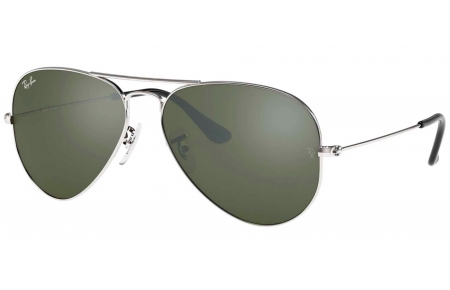 Gafas de Sol - Ray-Ban - RB3025 AVIATOR LARGE METAL - 003/40 SILVER // CRYSTAL GREY MIRROR