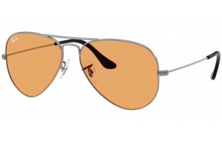 Gafas de Sol - Ray-Ban - RB3025 AVIATOR LARGE METAL - 004/33 GUNMETAL // ORANGE