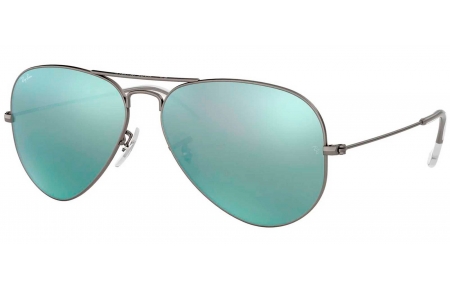 Gafas de Sol - Ray-Ban - RB3025 AVIATOR LARGE METAL - 029/30 MATTE GUNMETAL // GREEN MIRROR SILVER