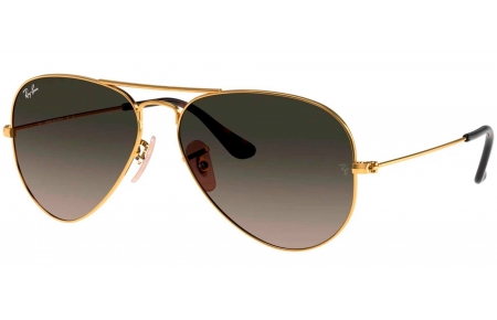 Gafas de Sol - Ray-Ban - RB3025 AVIATOR LARGE METAL - 181/71 GOLD // LIGHT GREY GRADIENT DARK GREY
