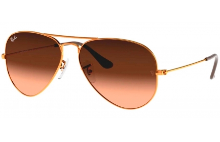 Gafas de Sol - Ray-Ban - RB3025 AVIATOR LARGE METAL - 9001A5 SHINY LIGHT BRONZE // PINK GRADIENT BROWN