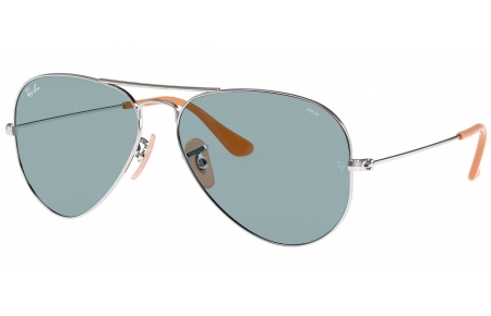Gafas de Sol - Ray-Ban - RB3025 AVIATOR LARGE METAL - 9065I5 SILVER // PHOTOCROMIC BLUE
