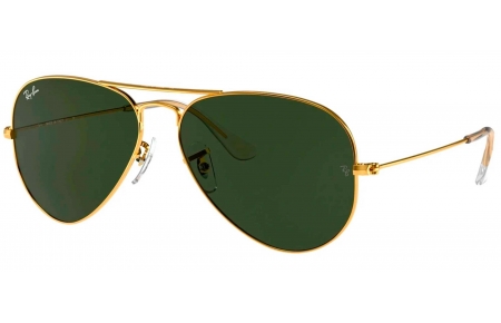 Gafas de Sol - Ray-Ban - RB3025 AVIATOR LARGE METAL - W3234 GOLD // GREY GREEN