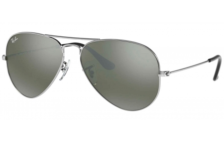 Gafas de Sol - Ray-Ban - RB3025 AVIATOR LARGE METAL - W3275 SILVER // CRYSTAL GREY MIRROR