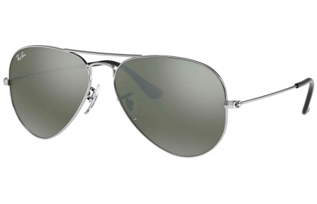 Gafas de Sol - Ray-Ban - RB3025 AVIATOR LARGE METAL - W3277 SILVER // CRYSTAL GREY MIRROR