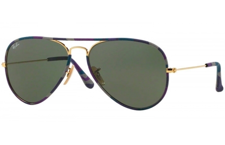 Gafas de Sol - Ray-Ban - RB3025JM AVIATOR FULL COLOR - 172 CAMOUFLAGE BLUE GOLD // GREEN
