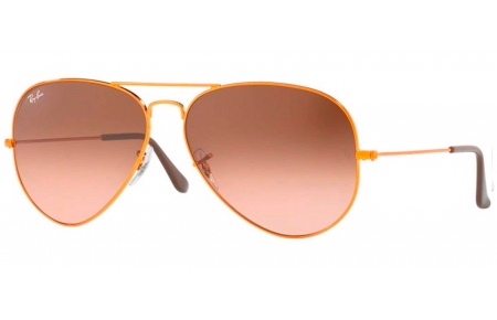 Gafas de Sol - Ray-Ban - RB3026 AVIATOR LARGE METAL II - 9001A5 SHINY LIGHT BRONZE // PINK GRADIENT BROWN