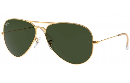 Gafas de Sol - Ray-Ban - RB3026 AVIATOR LARGE METAL II - L2846 ARISTA // CRYSTAL GREEN
