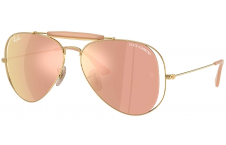 Gafas de Sol - Ray-Ban - RB3029M - 001/7J ARISTA GOLD // BROWN MIRROR PINK