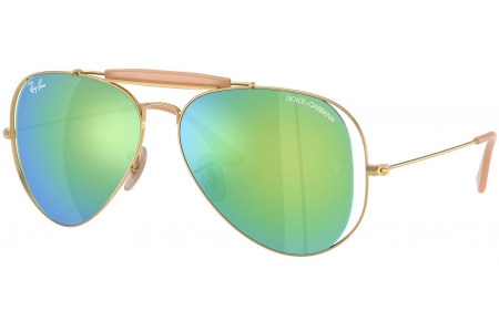 Gafas de Sol - Ray-Ban - RB3029M - 001/8N  ARISTA GOLD // GREEN MIRROR BLUE