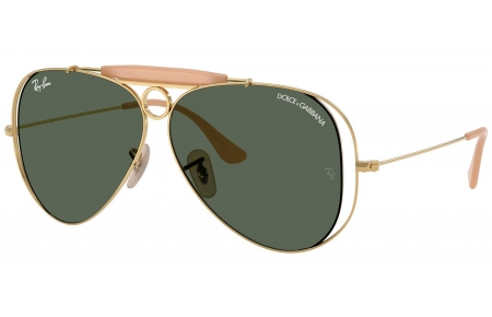 Gafas de Sol - Ray-Ban - RB3138M - 001/71 GOLD // DARK GREEN