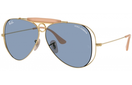Gafas de Sol - Ray-Ban - RB3138M - 001/72 GOLD // LIGHT BLUE