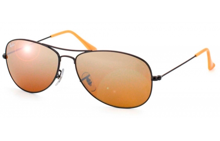 Gafas de Sol - Ray-Ban - RB3362 COCKPIT - 006/3K MATTE BLACK // BROWN SILVER MIRROR GRADIENT