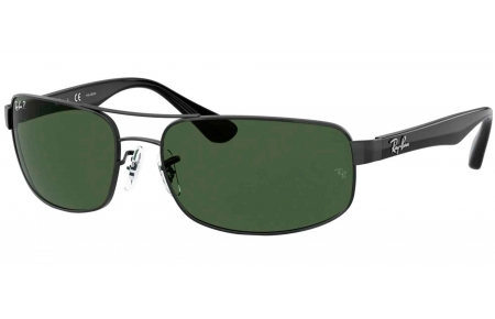 Gafas de Sol - Ray-Ban - RB3445 - 002/58 BLACK CRYSTAL // GREEN POLARIZED