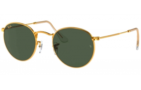 Gafas de Sol - Ray-Ban - RB3447 ROUND METAL - 001 GOLD // CRYSTAL GREEN