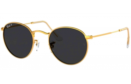 Gafas de Sol - Ray-Ban - RB3447 ROUND METAL - 919648 LEGEND GOLD // BLACK POLARIZED