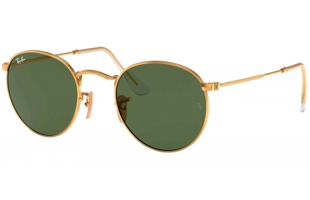 Gafas de Sol - Ray-Ban - RB3447N ROUND METAL - 001 ARISTA // CRYSTAL GREEN