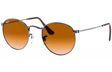 Gafas de Sol - Ray-Ban - RB3447N ROUND METAL - 004/51 GUNMETAL // CRYSTAL BROWN GRADIENT