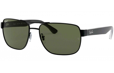 Gafas de Sol - Ray-Ban - RB3530 - 002/9A BLACK // GREEN POLARIZED
