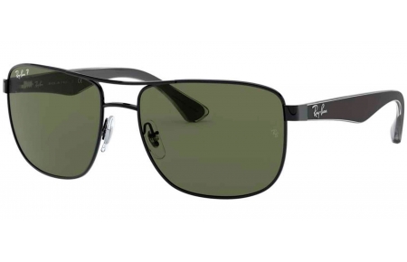 Gafas de Sol - Ray-Ban - RB3533 - 002/9A BLACK // GREEN POLARIZED