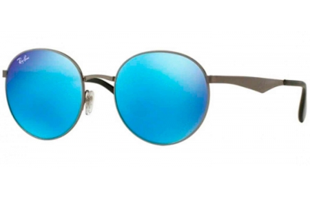 Gafas de Sol - Ray-Ban - RB3537 - 004/55 GUNMETAL // GREEN MIRROR BLUE