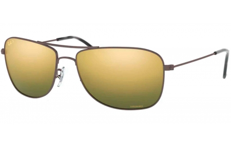 Gafas de Sol - Ray-Ban - RB3543 - 029/6O MATTE GUNMETAL // GREEN MIRROR GOLD POLARIZED