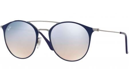 Gafas de Sol - Ray-Ban - RB3546 - 90109U GUNMETAL TOP BLUE // GREY MIRROR GRADIENT