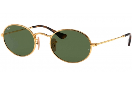 Gafas de Sol - Ray-Ban - RB3547 OVAL - 001/31 GOLD // GREEN