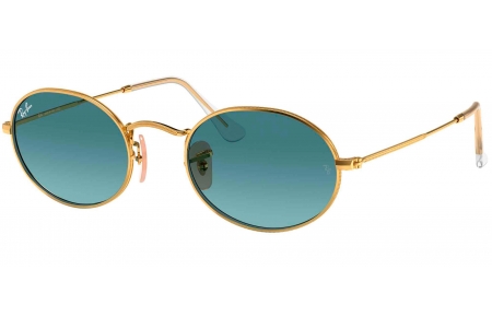 Gafas de Sol - Ray-Ban - RB3547 OVAL - 001/3M GOLD // BLUE GRADIENT GREY