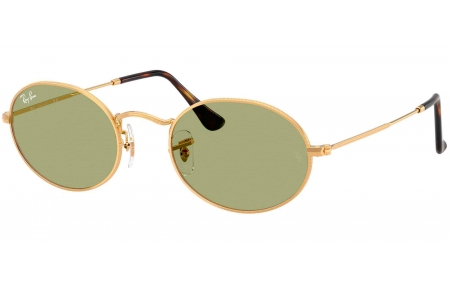 Gafas de Sol - Ray-Ban - RB3547 OVAL - 001/4E GOLD // BOTTLE GREEN