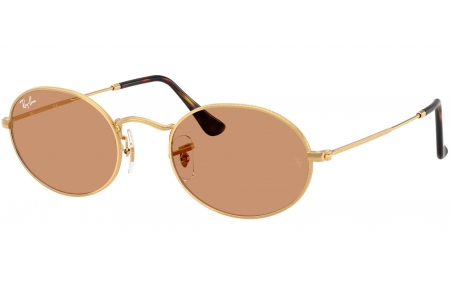 Gafas de Sol - Ray-Ban - RB3547 OVAL - 001/53 GOLD // BROWN