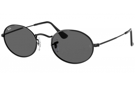 Gafas de Sol - Ray-Ban - RB3547 OVAL - 002/B1 BLACK // DARK GREY