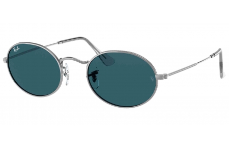 Gafas de Sol - Ray-Ban - RB3547 OVAL - 003/R5 SILVER // BLUE