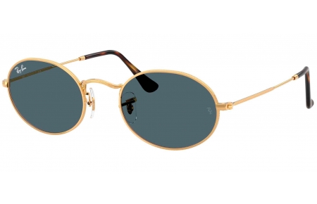 Gafas de Sol - Ray-Ban - RB3547N OVAL - 001/R5 GOLD // BLUE