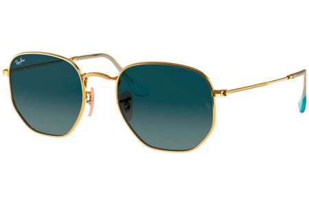 Gafas de Sol - Ray-Ban - RB3548N HEXAGONAL - 001/R5 GOLD // BLUE