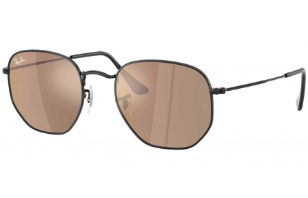 Gafas de Sol - Ray-Ban - RB3548N HEXAGONAL - 002/93 BLACK // BROWN BRONZE MIRROR