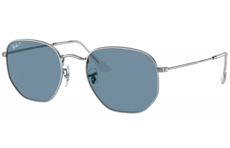 Gafas de Sol - Ray-Ban - RB3548N HEXAGONAL - 003/02 SILVER // BLUE POLARIZED