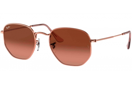 Gafas de Sol - Ray-Ban - RB3548N HEXAGONAL - 9069A5 COPPER // BROWN PINK GRADIENT
