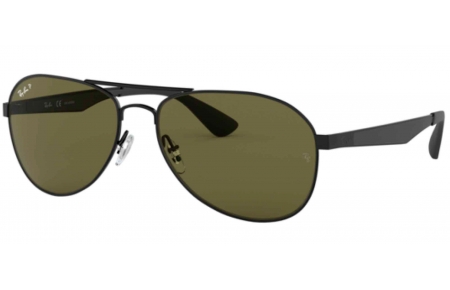 Gafas de Sol - Ray-Ban - RB3549 - 006/9A MATTE BLACK // GREEN POLARIZED