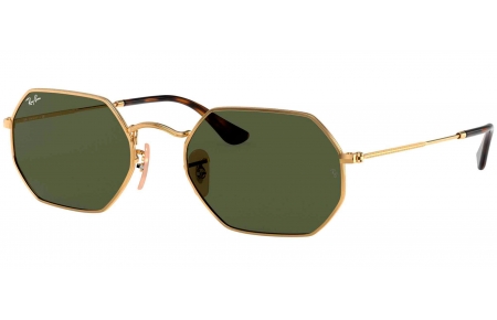 Gafas de Sol - Ray-Ban - RB3556N OCTAGONAL - 001 GOLD // GREEN