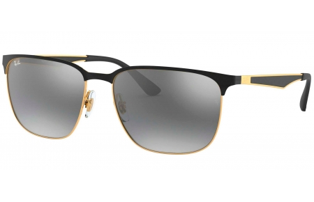 Gafas de Sol - Ray-Ban - RB3569 - 187/88 GOLD TOP BLACK // GREY MIRROR SILVER GRADIENT