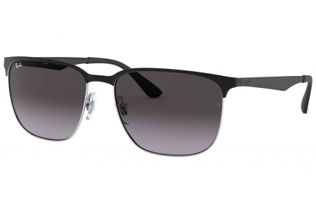 Gafas de Sol - Ray-Ban - RB3569 - 90048G SILVER TOP BLACK // GREY GRADIENT DARK GREY