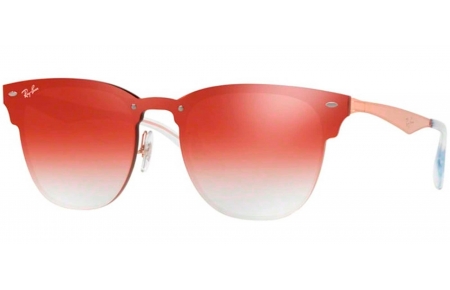 Gafas de Sol - Ray-Ban - RB3576N BLAZE CLUBMASTER - 9039V0 BRUSHED COPPER // CLEAR GRADIENT RED MIRROR RED